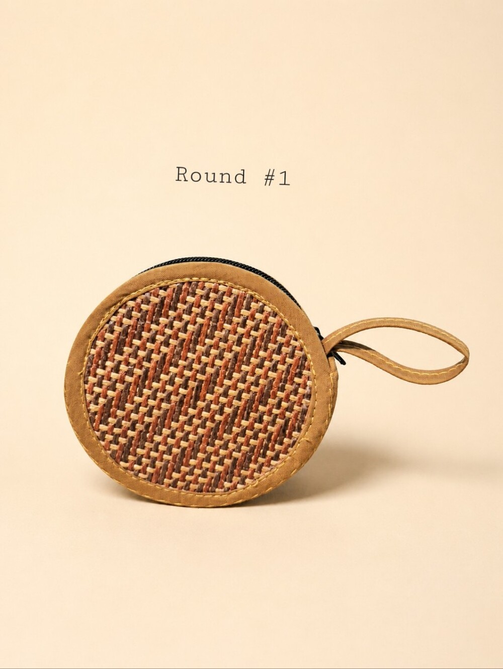 Handwoven Rattan Coin Purse - Round - Picture 3 of 8
